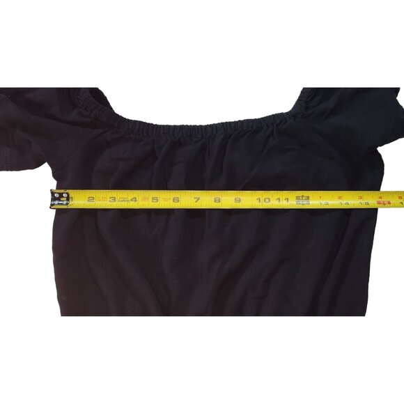 LOFT Outlet Black‎ Off-Shoulder Romper XS - Picture 4 of 5